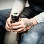 black soda can